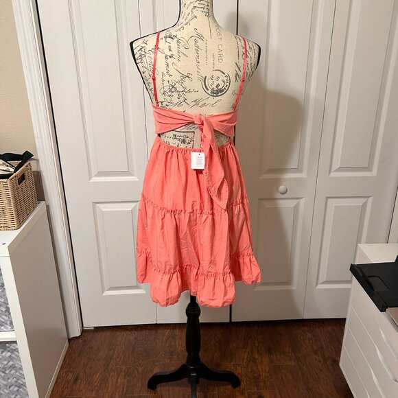 Boho Beach Hut Pink Mini Dress NWT size small - Picture 5 of 6